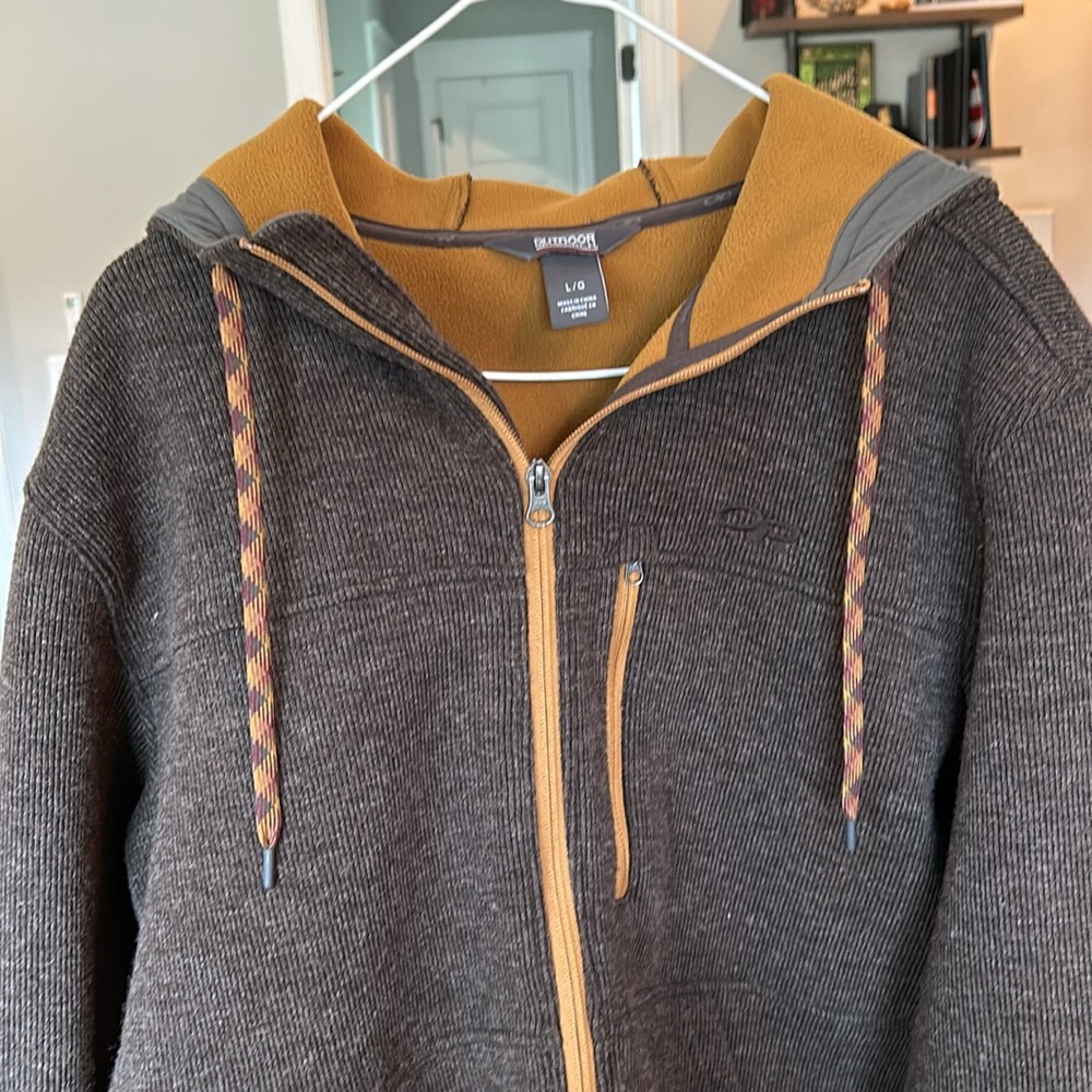 Outdoor Research Mens Flurry Hooded Jacket Size L